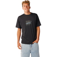 Herre Rip Skript Ikoner T-Shirt